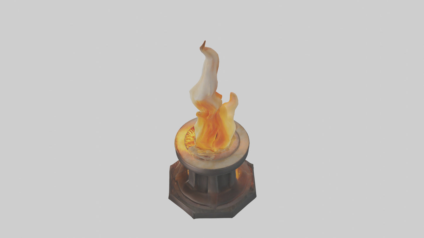 3D model Eternal Flame model VR / AR / low-poly