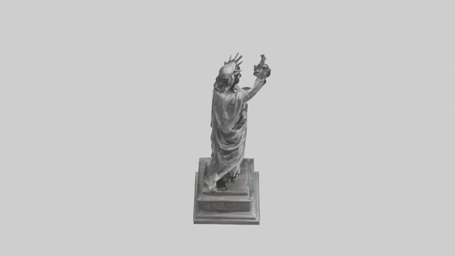 Eternal Freedom statue model VR / AR / low-poly