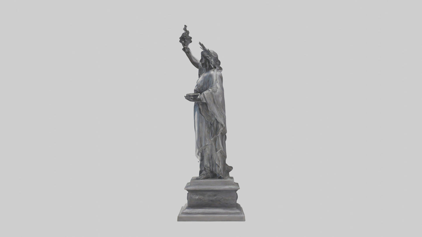 Eternal Freedom statue model VR / AR / low-poly