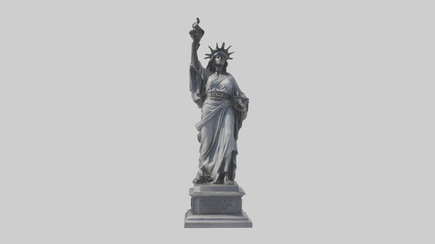 Eternal Freedom statue model VR / AR / low-poly