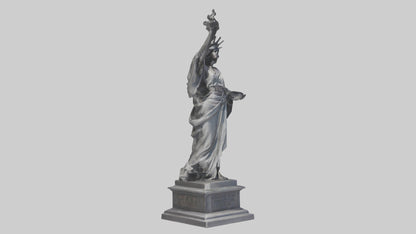 Eternal Freedom statue model VR / AR / low-poly