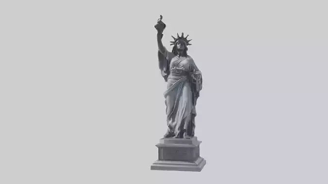 Eternal Freedom statue model VR / AR / low-poly