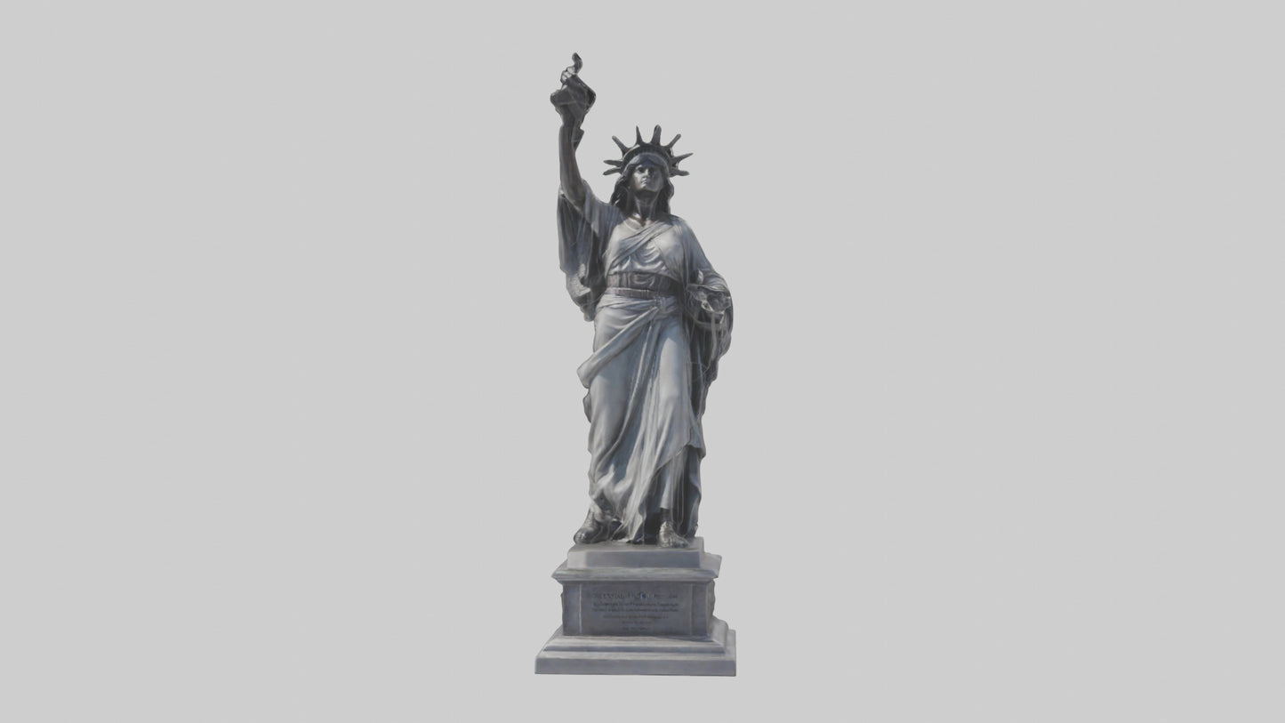 Eternal Freedom statue model VR / AR / low-poly