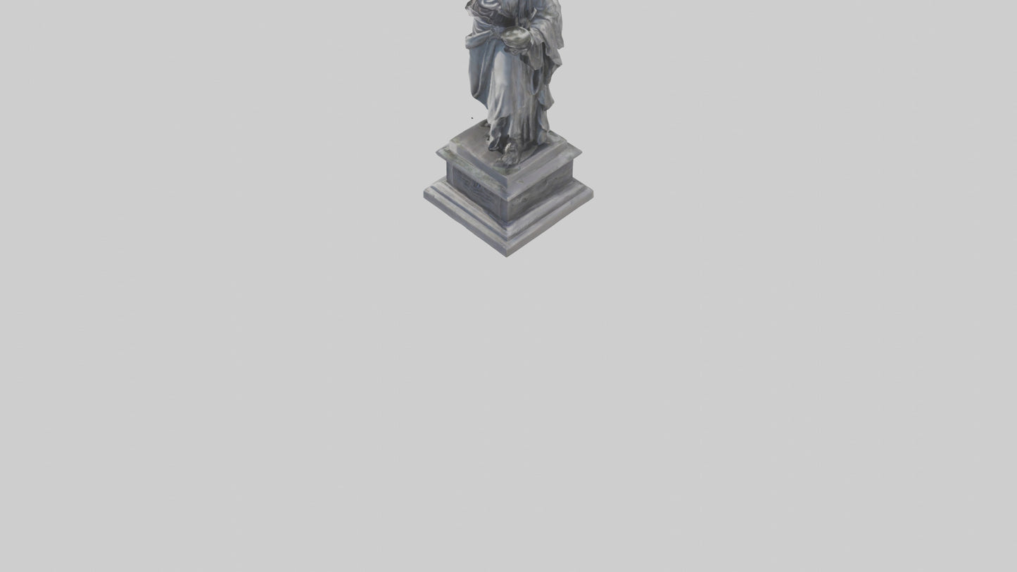 Eternal Freedom statue model VR / AR / low-poly