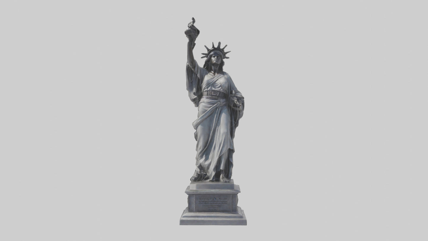 Eternal Freedom statue model VR / AR / low-poly