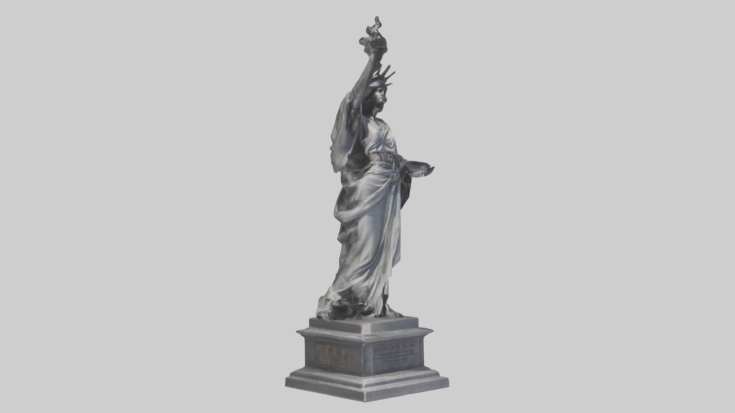 Eternal Freedom statue model VR / AR / low-poly