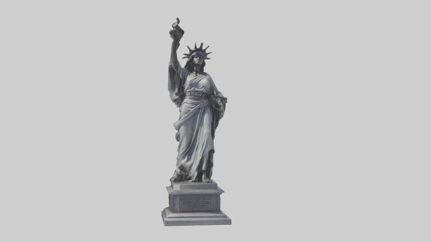 Eternal Freedom statue model VR / AR / low-poly
