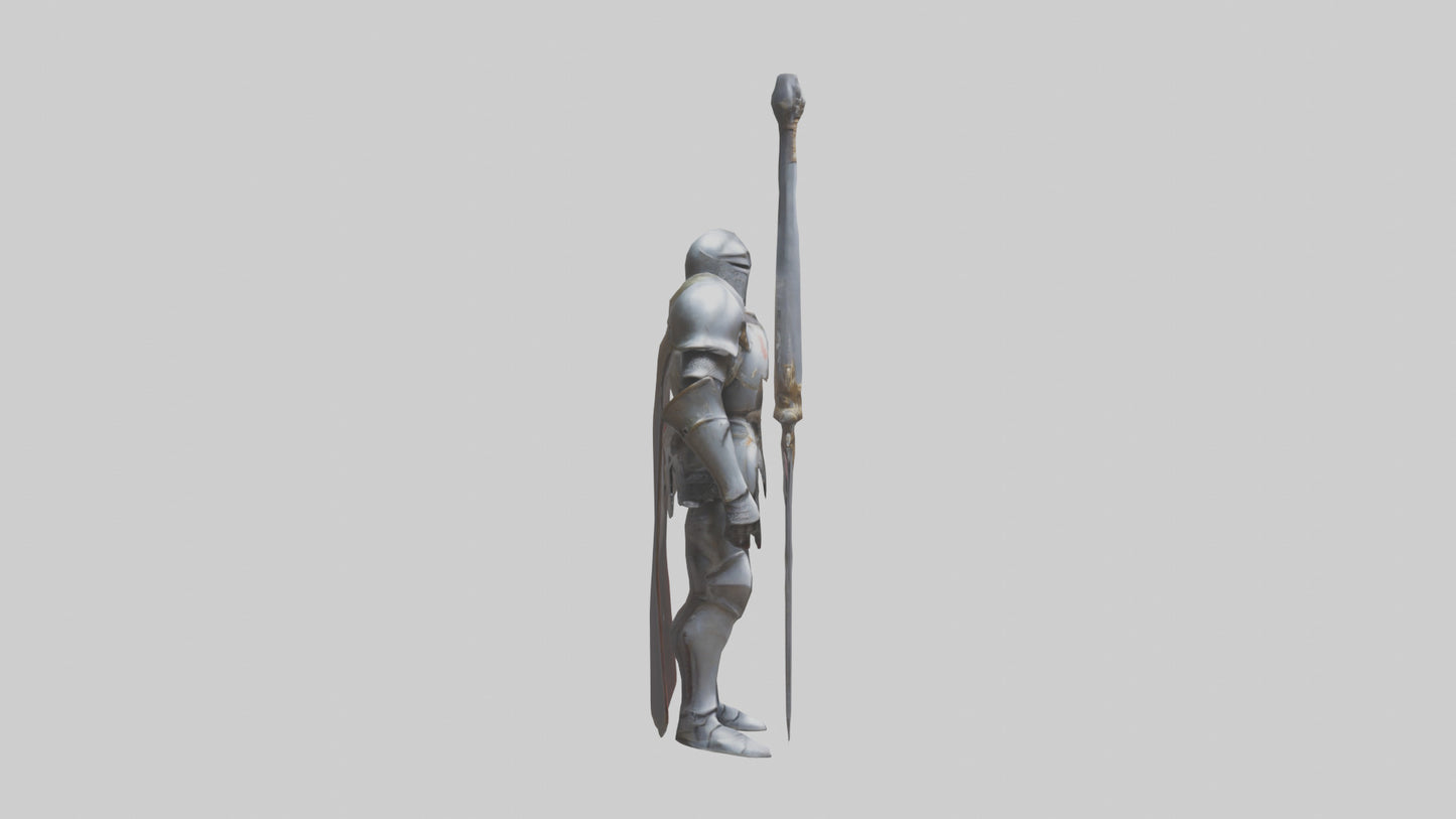 Eternal Knight model VR / AR / low-poly