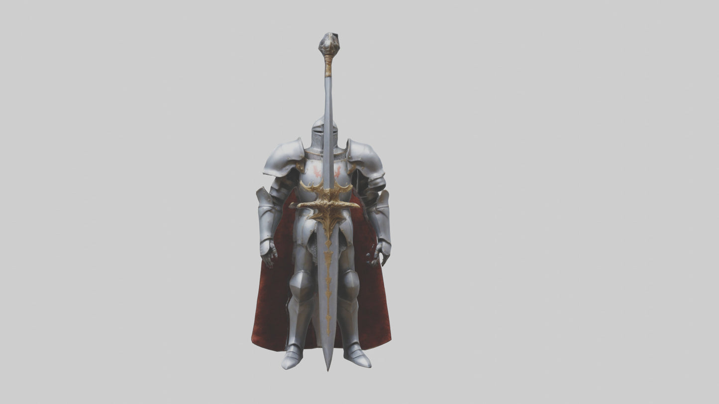 Eternal Knight model VR / AR / low-poly