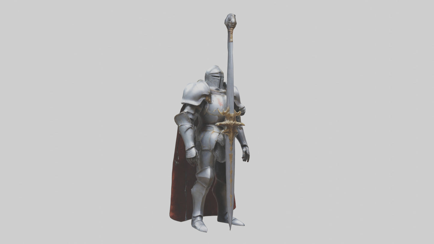 Eternal Knight model VR / AR / low-poly