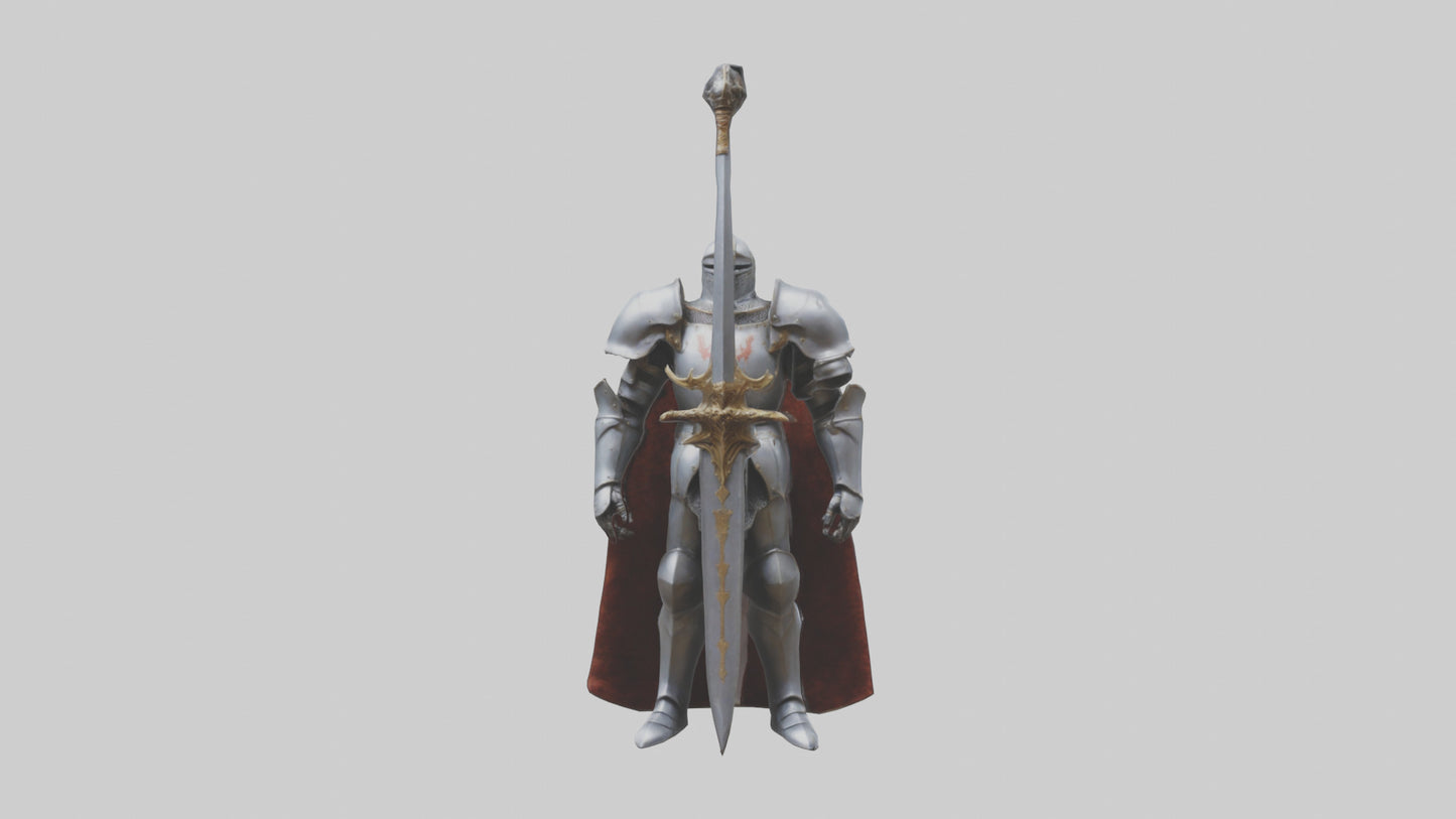 Eternal Knight model VR / AR / low-poly