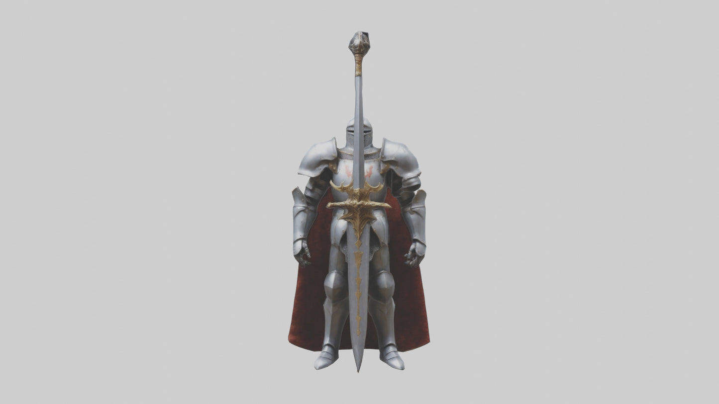 Eternal Knight model VR / AR / low-poly