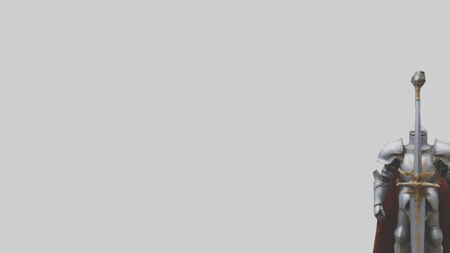 Eternal Knight model VR / AR / low-poly