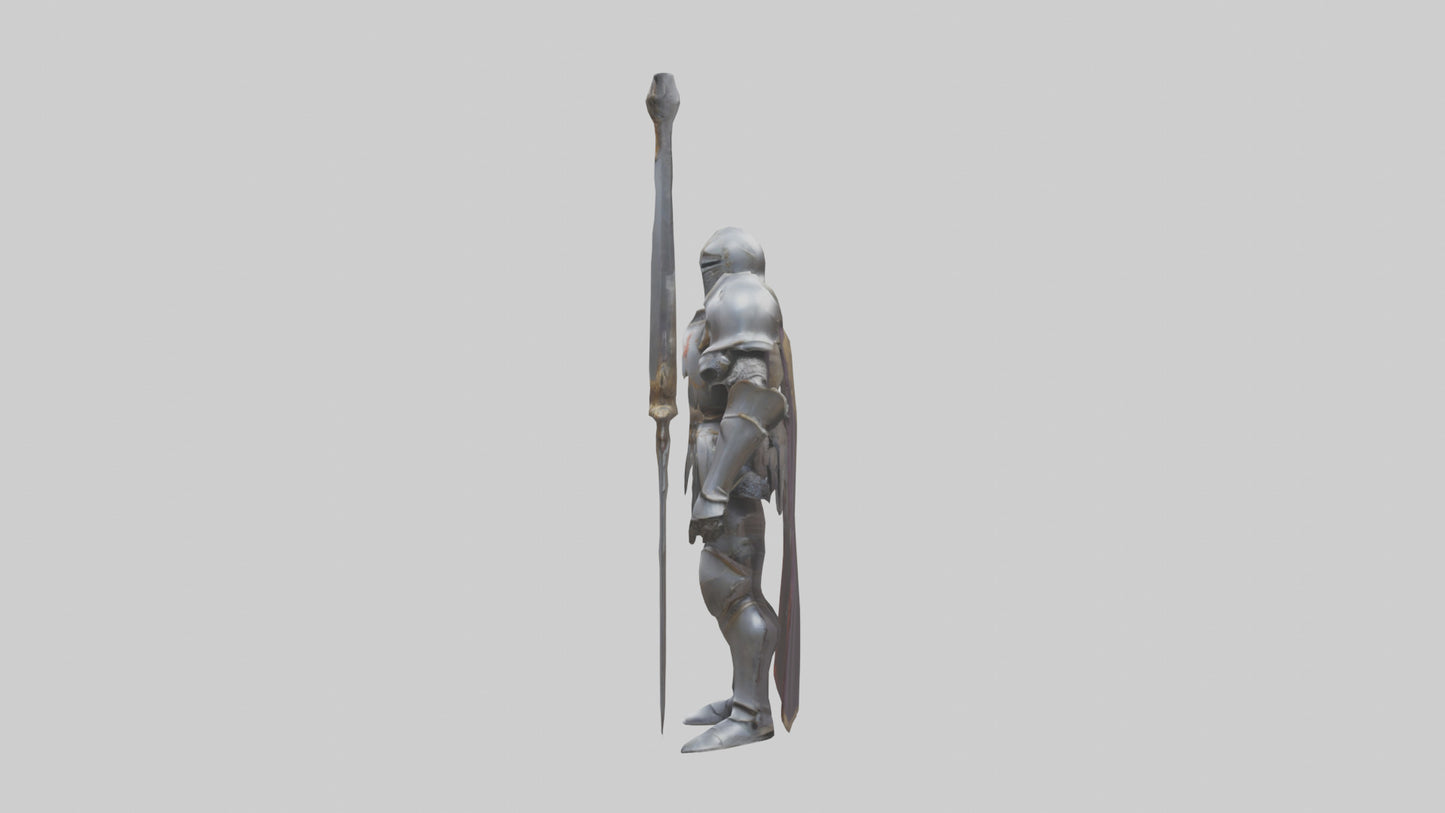 Eternal Knight model VR / AR / low-poly