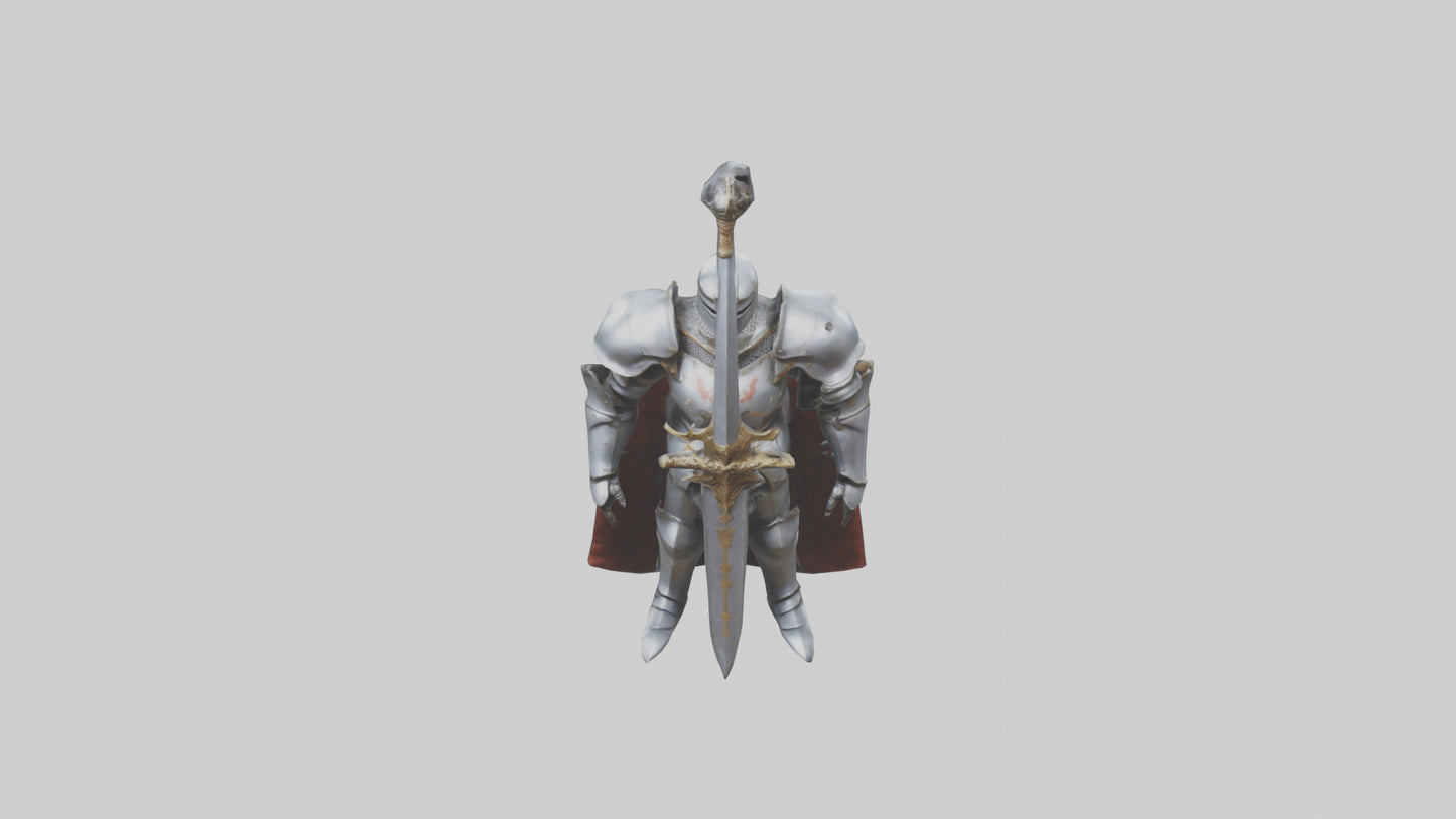 Eternal Knight model VR / AR / low-poly