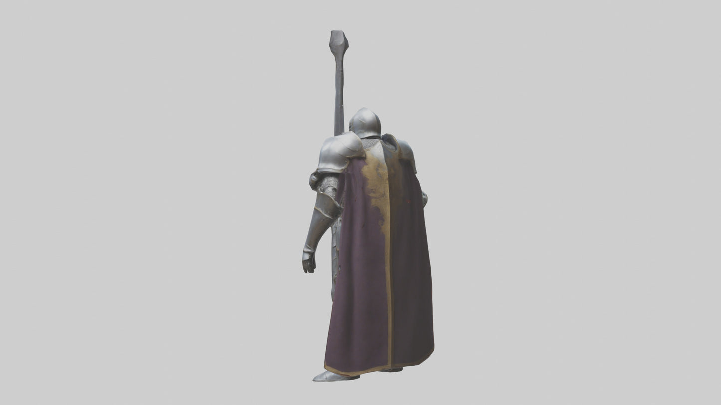 Eternal Knight model VR / AR / low-poly