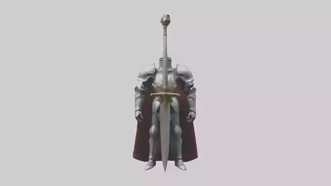 Eternal Knight model VR / AR / low-poly