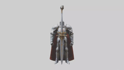 Eternal Knight model VR / AR / low-poly