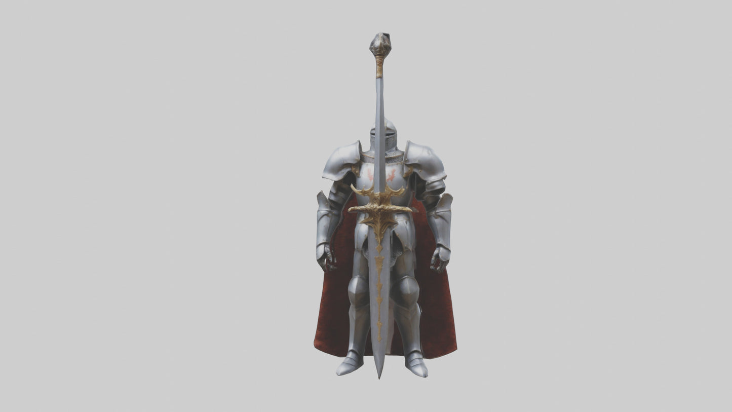 Eternal Knight model VR / AR / low-poly