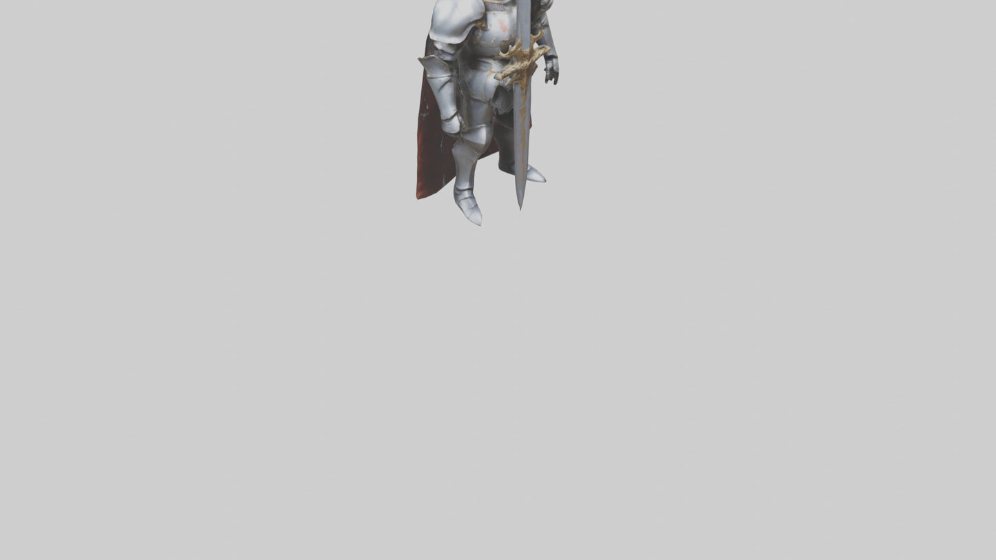 Eternal Knight model VR / AR / low-poly