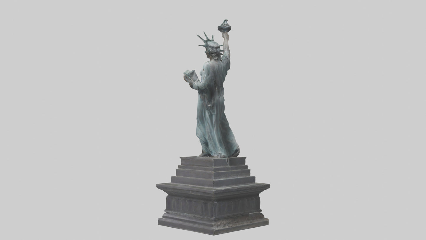 3D model Eternal Struggle for Liberty statue model VR / AR / low-poly