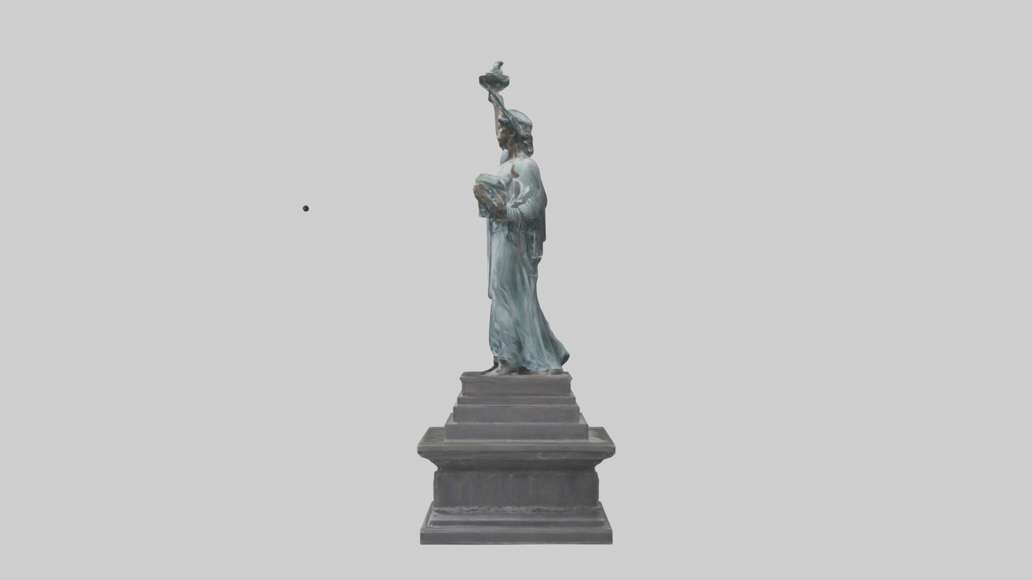 3D model Eternal Struggle for Liberty statue model VR / AR / low-poly