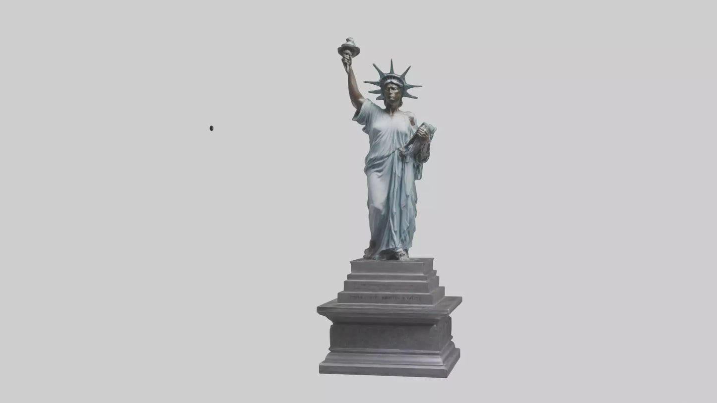 3D model Eternal Struggle for Liberty statue model VR / AR / low-poly