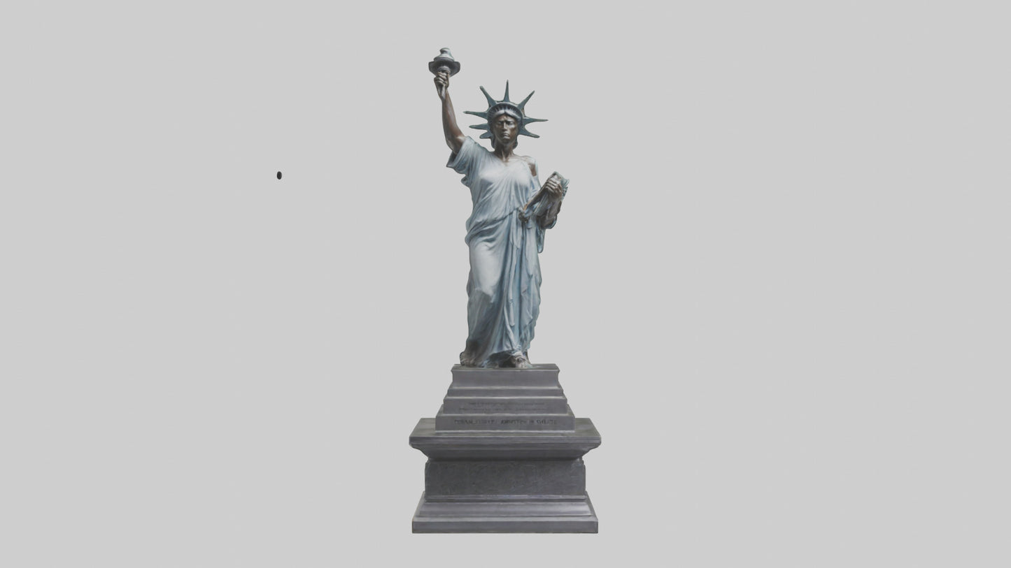 3D model Eternal Struggle for Liberty statue model VR / AR / low-poly