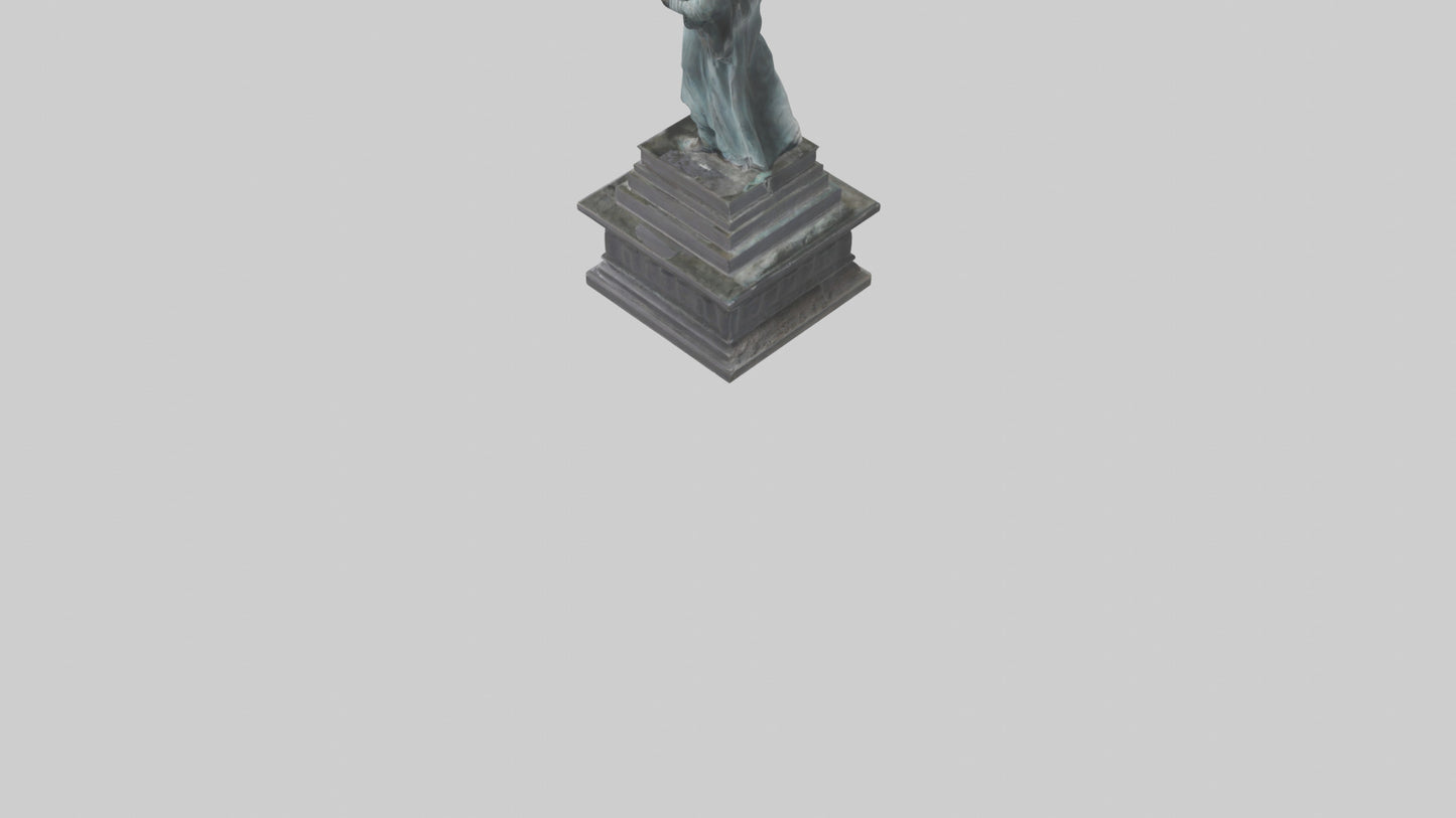 3D model Eternal Struggle for Liberty statue model VR / AR / low-poly