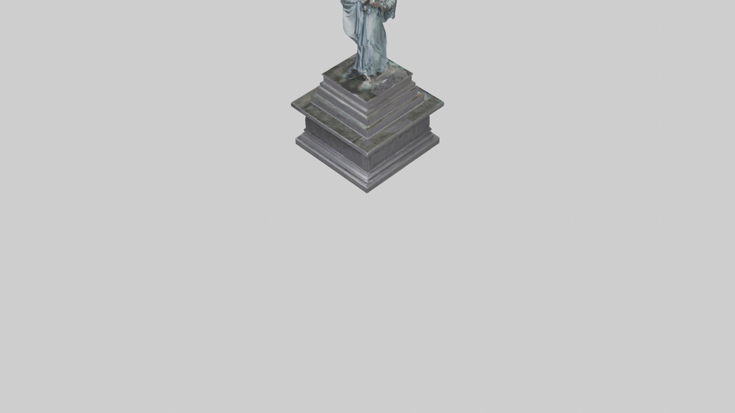 3D model Eternal Struggle for Liberty statue model VR / AR / low-poly