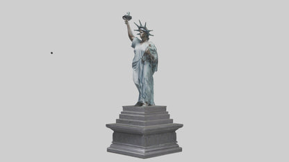 3D model Eternal Struggle for Liberty statue model VR / AR / low-poly