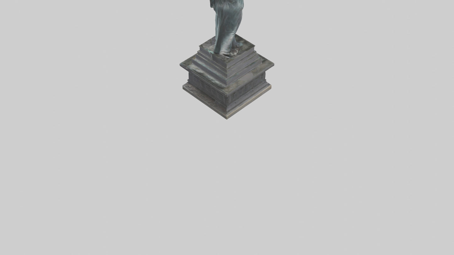 3D model Eternal Struggle for Liberty statue model VR / AR / low-poly