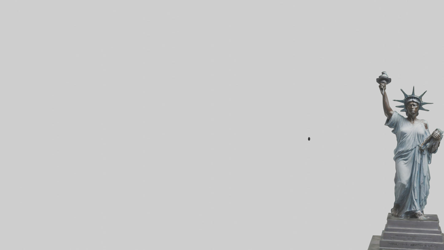 3D model Eternal Struggle for Liberty statue model VR / AR / low-poly