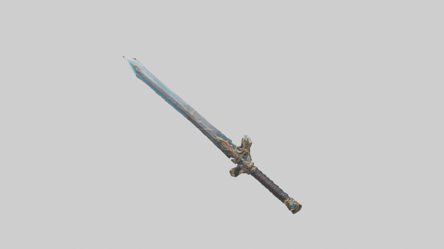 3D model Eternal Sword model VR / AR / low-poly