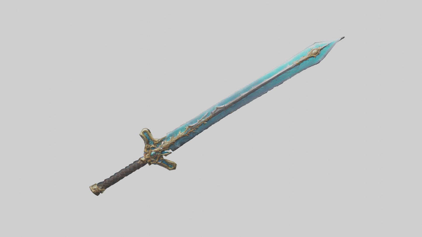 3D model Eternal Sword model VR / AR / low-poly
