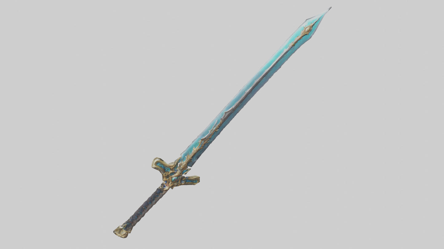3D model Eternal Sword model VR / AR / low-poly