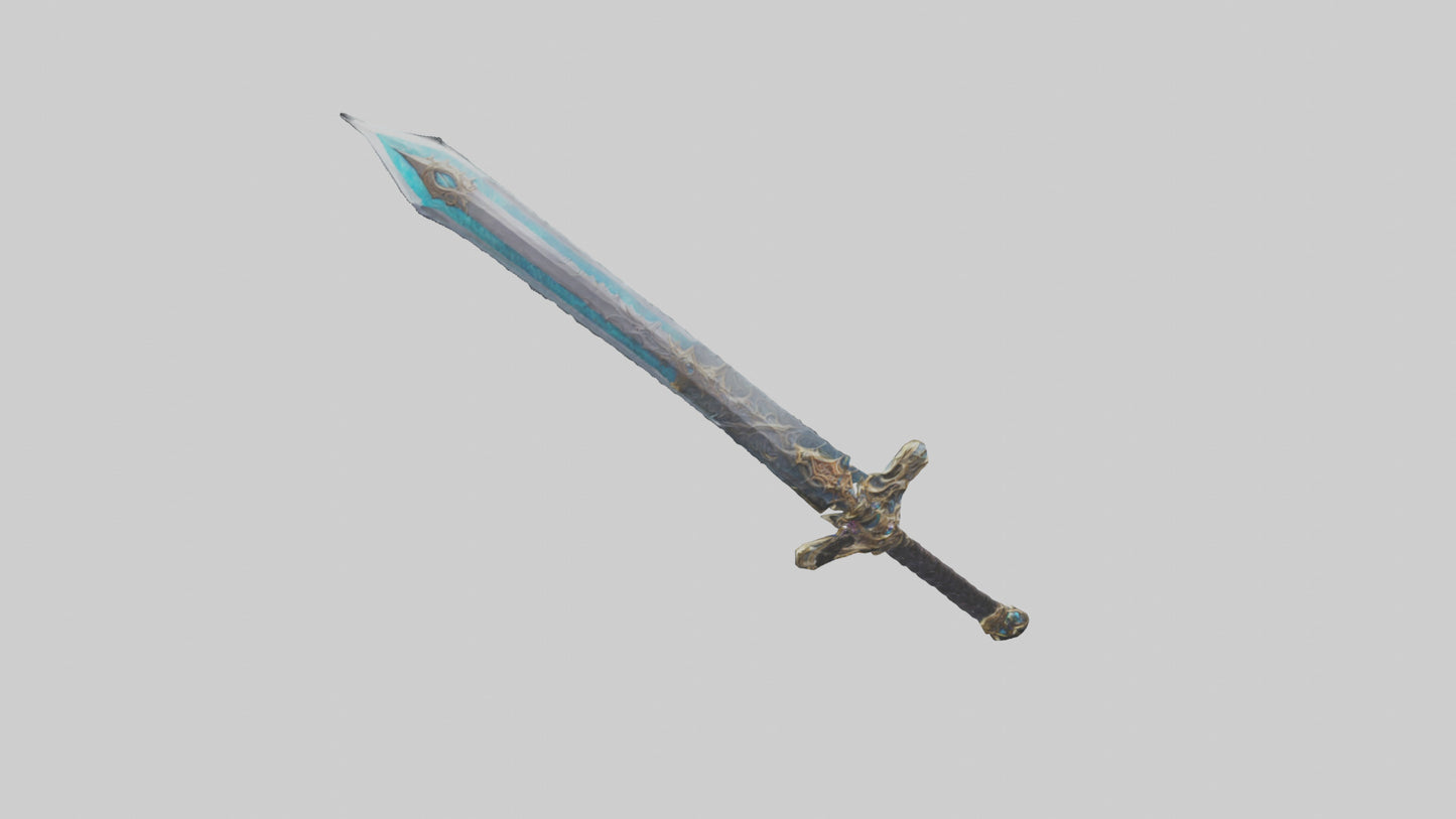 3D model Eternal Sword model VR / AR / low-poly