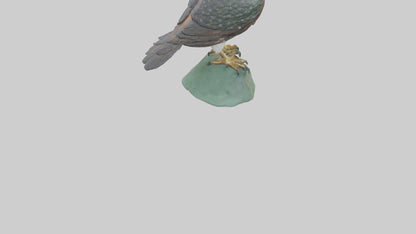 Eurasian Sparrowhawk statue model VR / AR / low-poly