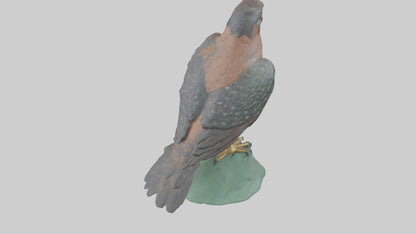 Eurasian Sparrowhawk statue model VR / AR / low-poly