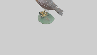 Eurasian Sparrowhawk statue model VR / AR / low-poly