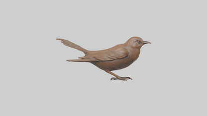 Eurasian Wren statue model VR / AR / low-poly