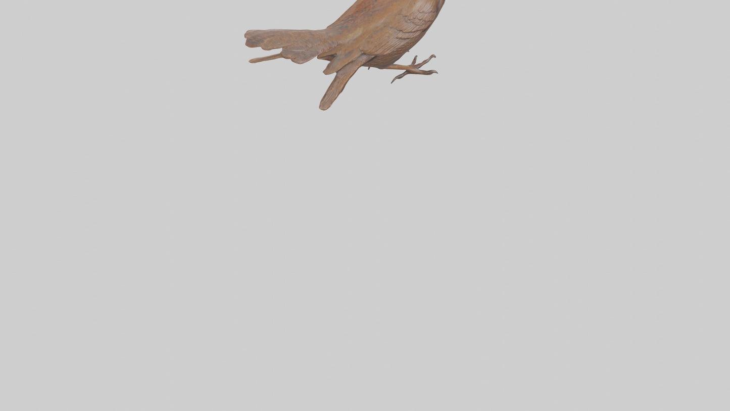 Eurasian Wren statue model VR / AR / low-poly