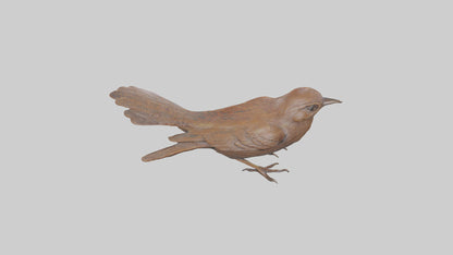 Eurasian Wren statue model VR / AR / low-poly