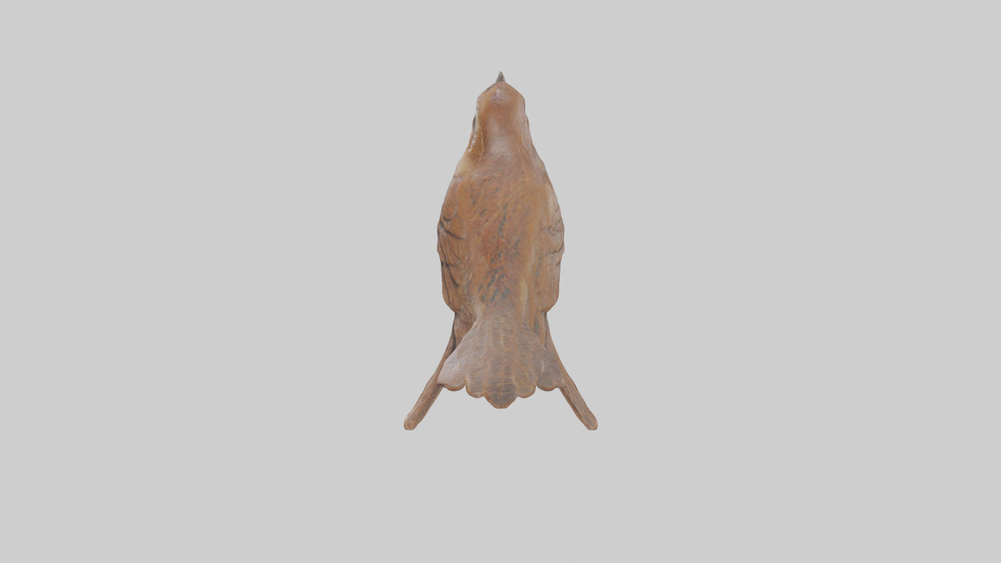 Eurasian Wren statue model VR / AR / low-poly