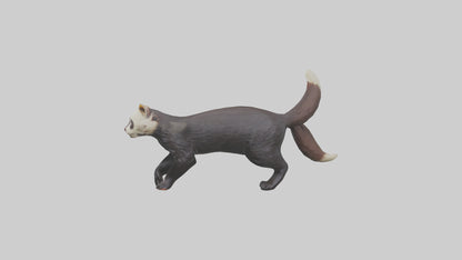 European Polecat hunting model 3D model