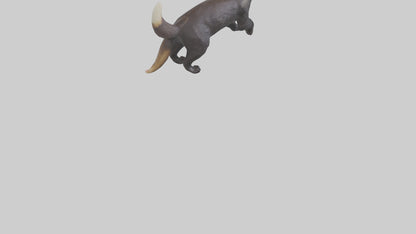 European Polecat hunting model 3D model
