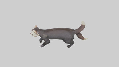 European Polecat hunting model 3D model
