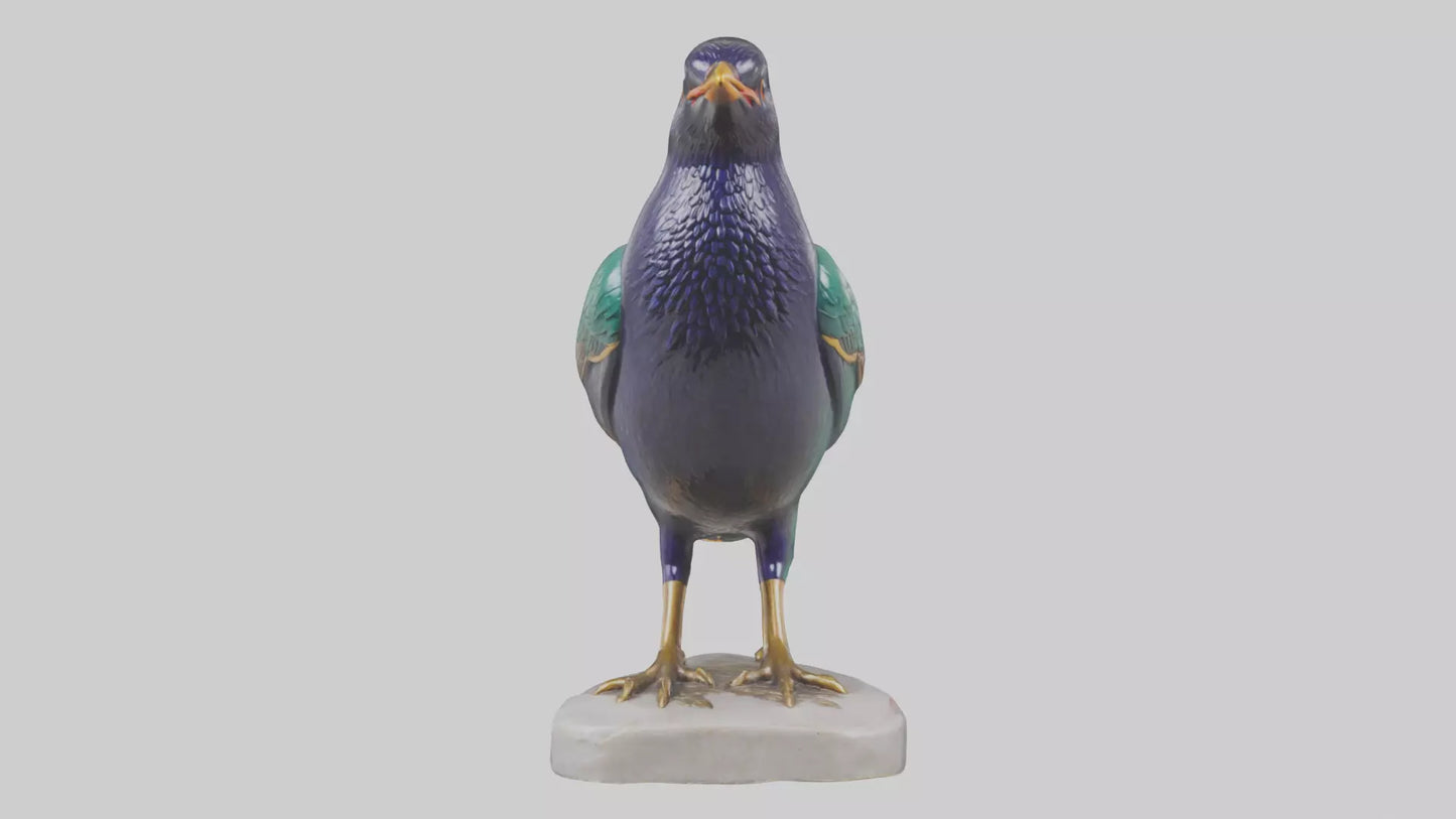 European Starling statue model 3D model
