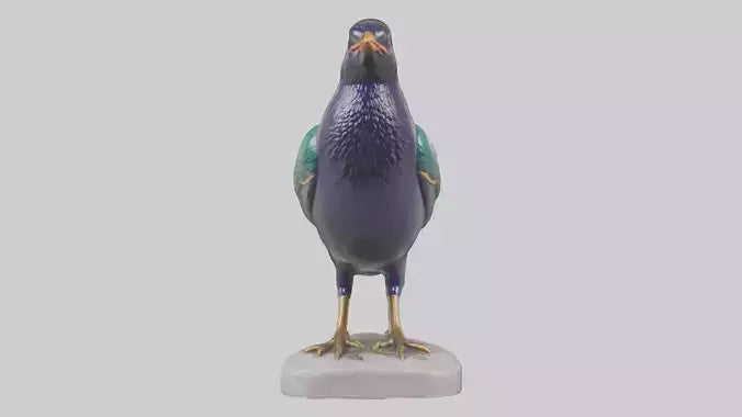 European Starling statue model 3D model