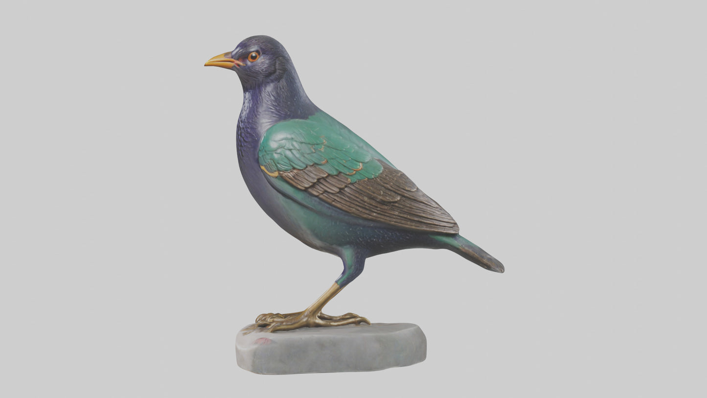 European Starling statue model 3D model